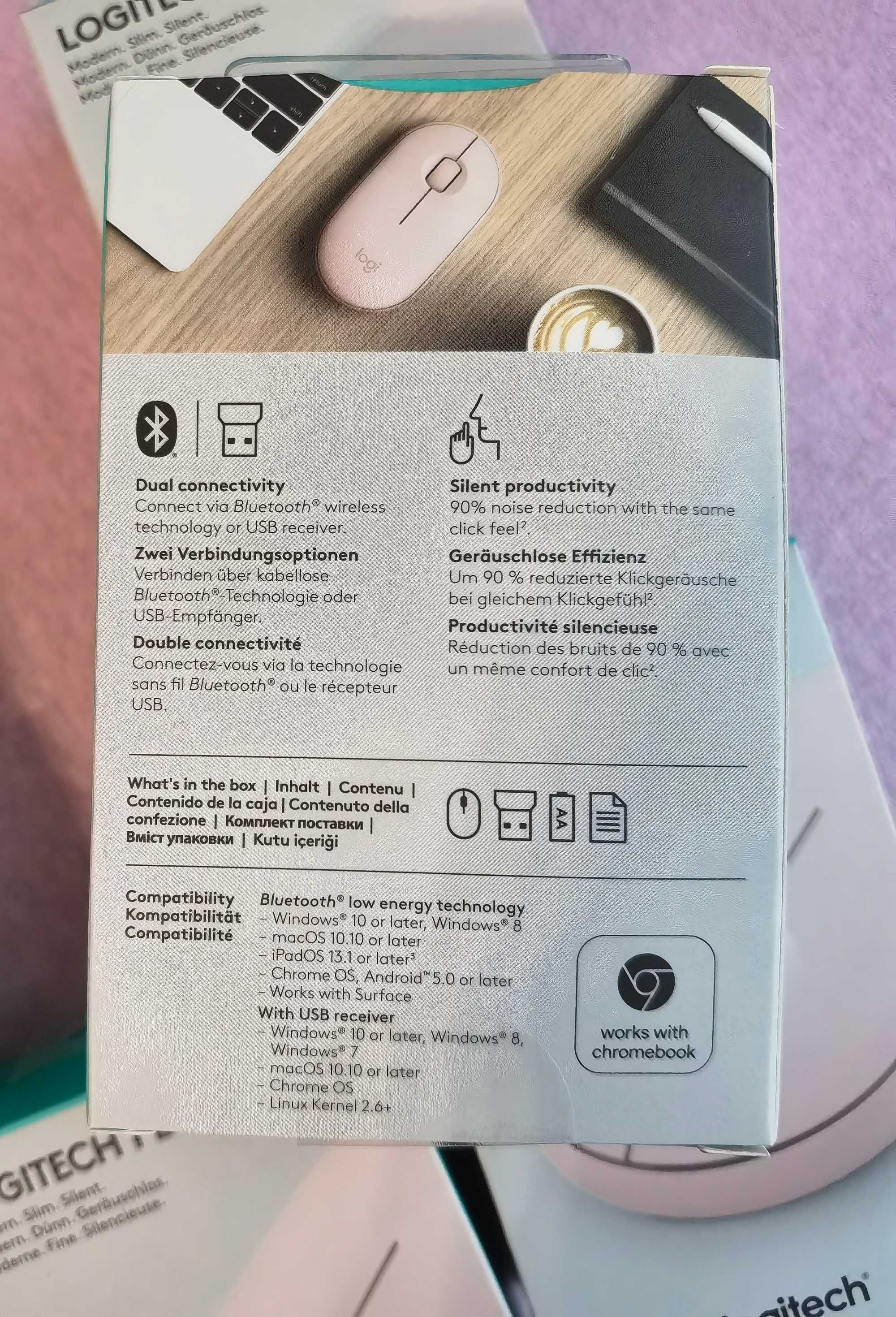 Безжична мишка Logitech Pebble M350 Wireless Mouse