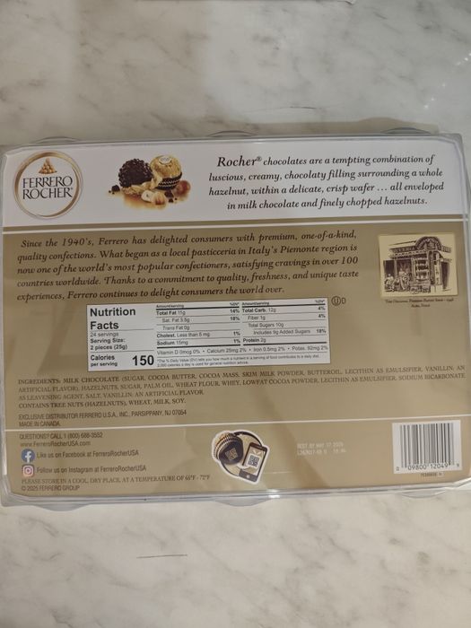 Шоколад FERRERO ROCHER 600г. из Америки