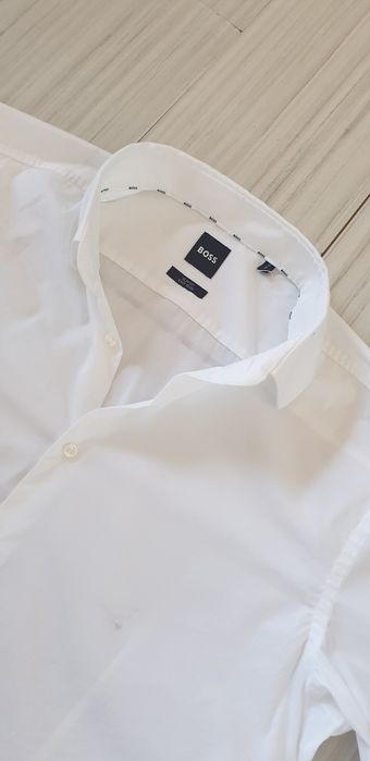 Hugo Boss  Slim Fit  Cotton  43/17 - XL НОВО! ОРИГИНАЛ! Мъжка Риза!
