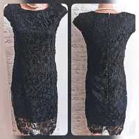 Rochie neagra, dantela, Amisu, mărimea 36