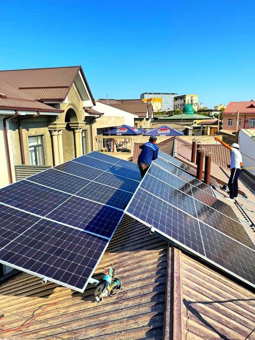 Солнечные панели / Quyosh panellari