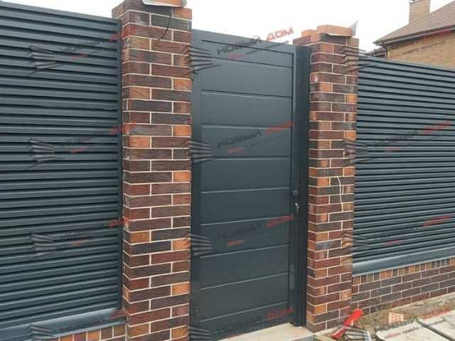 Забор жалюзи металлический