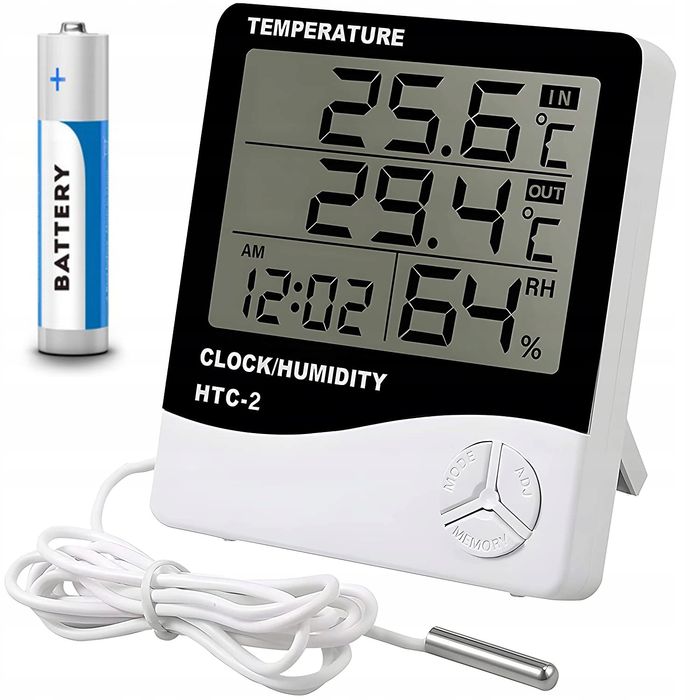 Термометър за вътрешна външна температура Електронен термометър за въ