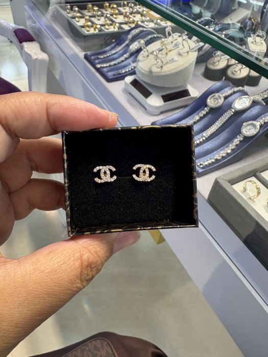 Серьги золото Chanel