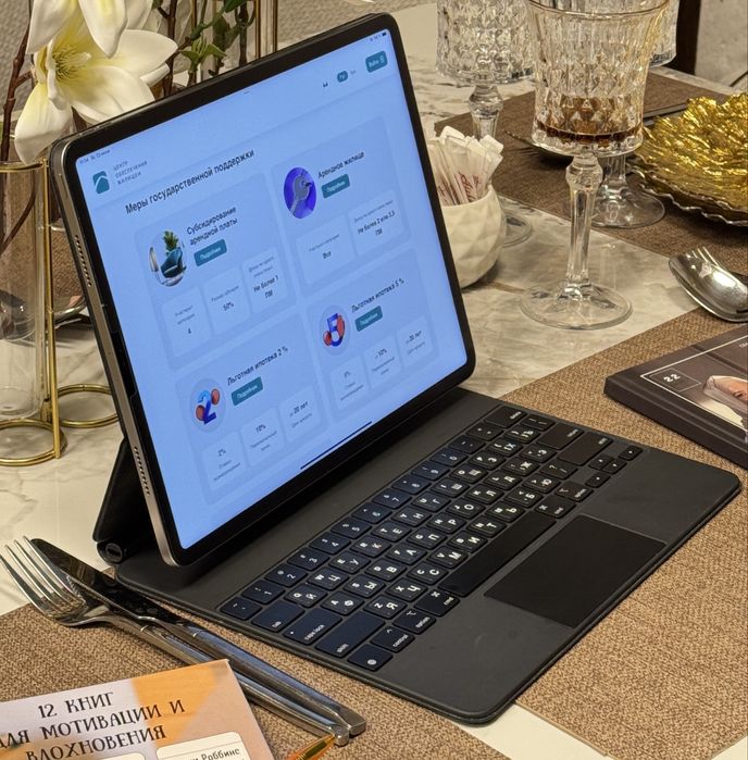 Ipad pro 12.9 wifi 2022, 256Г5 + apple magic keyboard