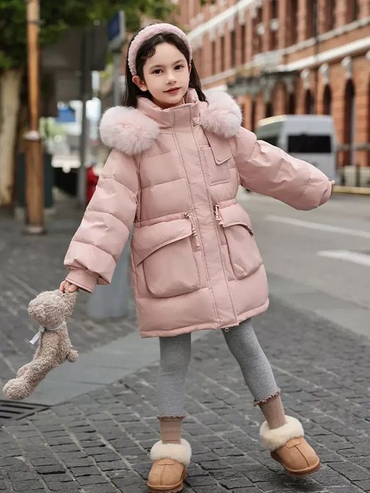 Зимний пуховик натуральный пух