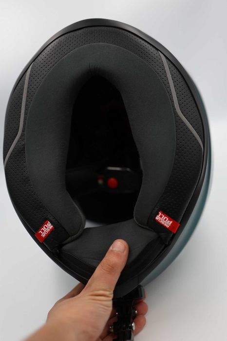 Casca moto AGV K6 verde petrol + vizieră aurie iridium – mărime S