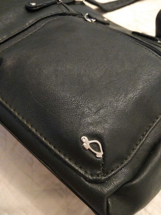 Geanta elegantă,piele, de la Carpisa, dame , culoare verde inchis