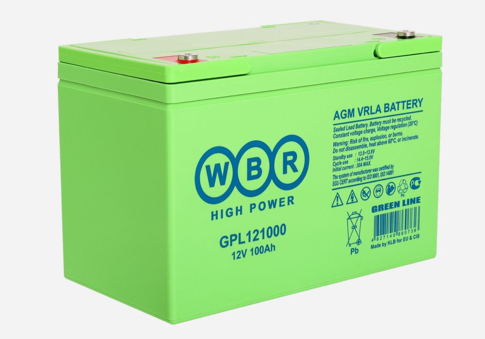 Аккумулятор AGM WBR GPL 100Ah 30A