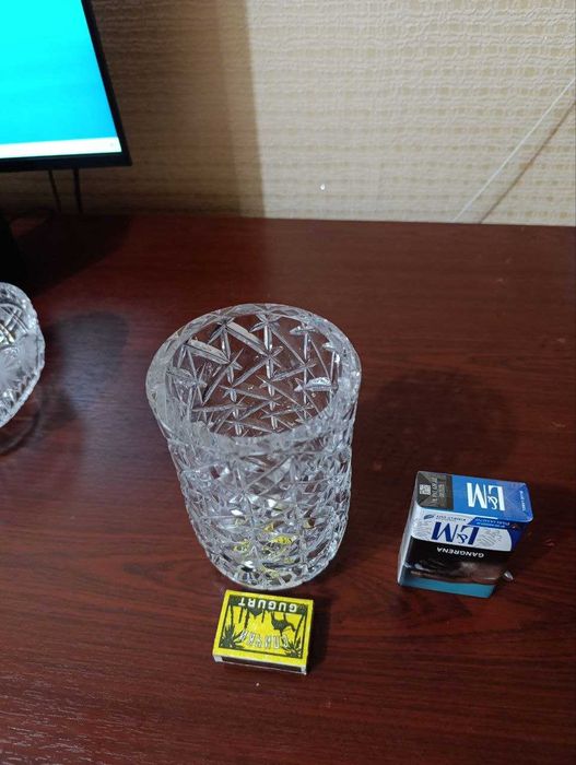 Ваза. Конфетница. Салатница. Хрусталь.