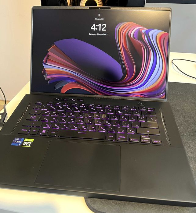 Геймърски Лаптоп i9, RTX 3060, 16GB RAM, 1TB m.2 ASUS ROG Zephyrus M16