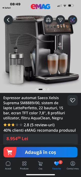 Saeco Xelsis Suprema SM8885/00