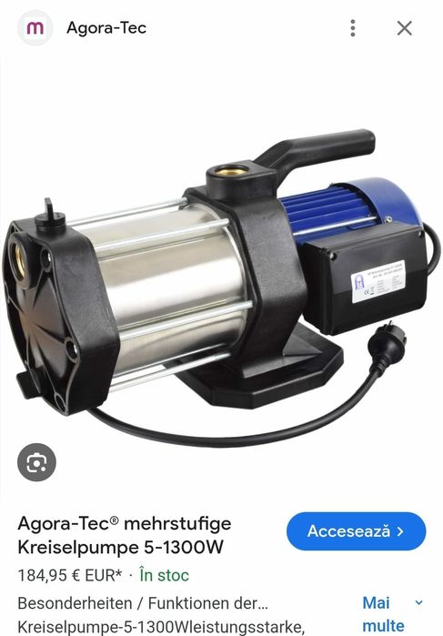 Pompa centrifugala multietajata Agora-Tec