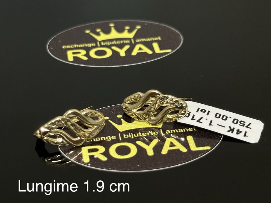 Bijuteria Royal: Cercei air 14k/1.71 gr