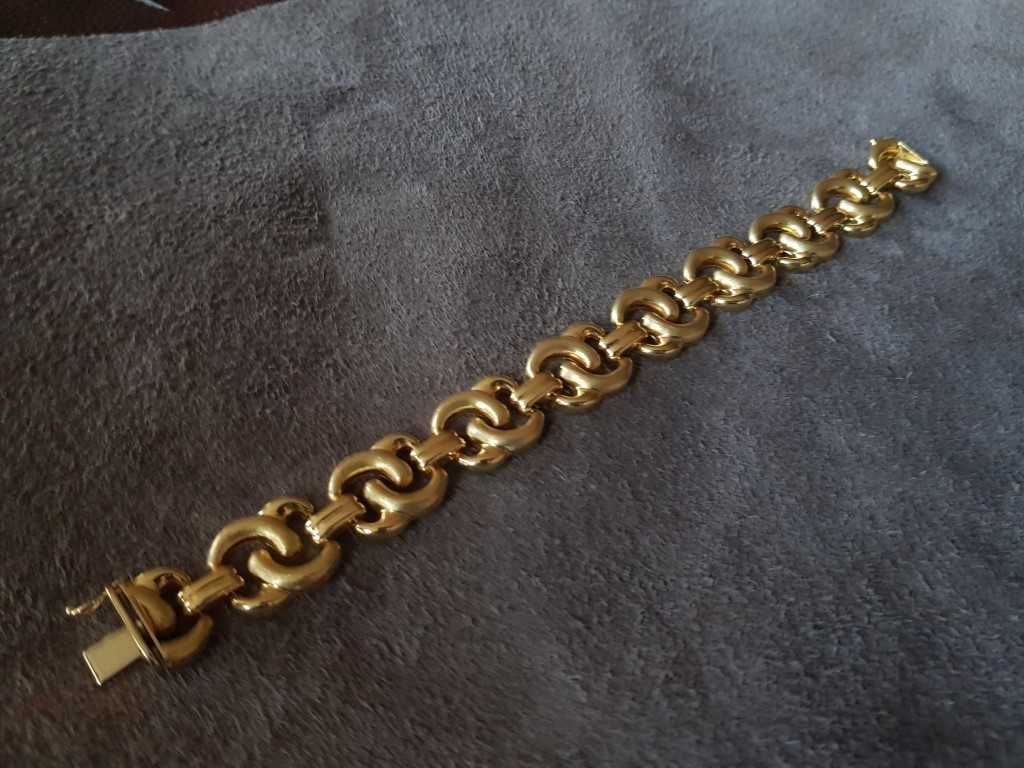 ЗЛАТНА 18 карата Стилна МАСИВНА немска гривна ланец синджир злато