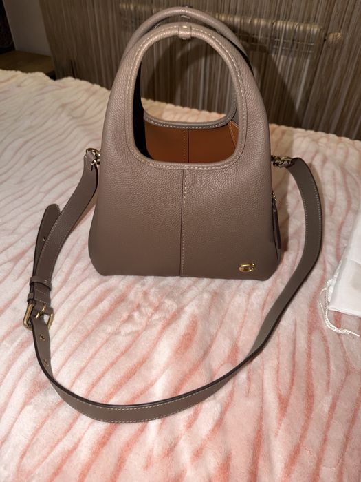 Coach Lana Shoulder Bag , цвят Dark Stone