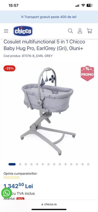 Cosulet multifunctional Chicco Baby Hug