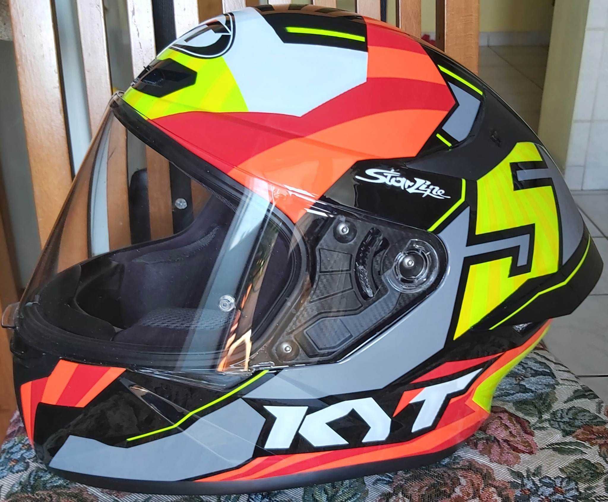 Casca moto KYT TT Course Flux ca noua, marime S