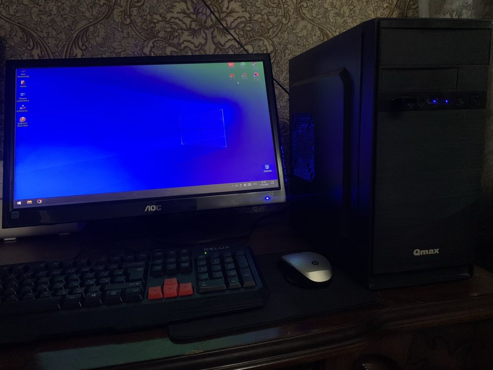 Продам пк и комплектующие Core i3-2 ssd 128 HDD500 ram 4 монитор клава