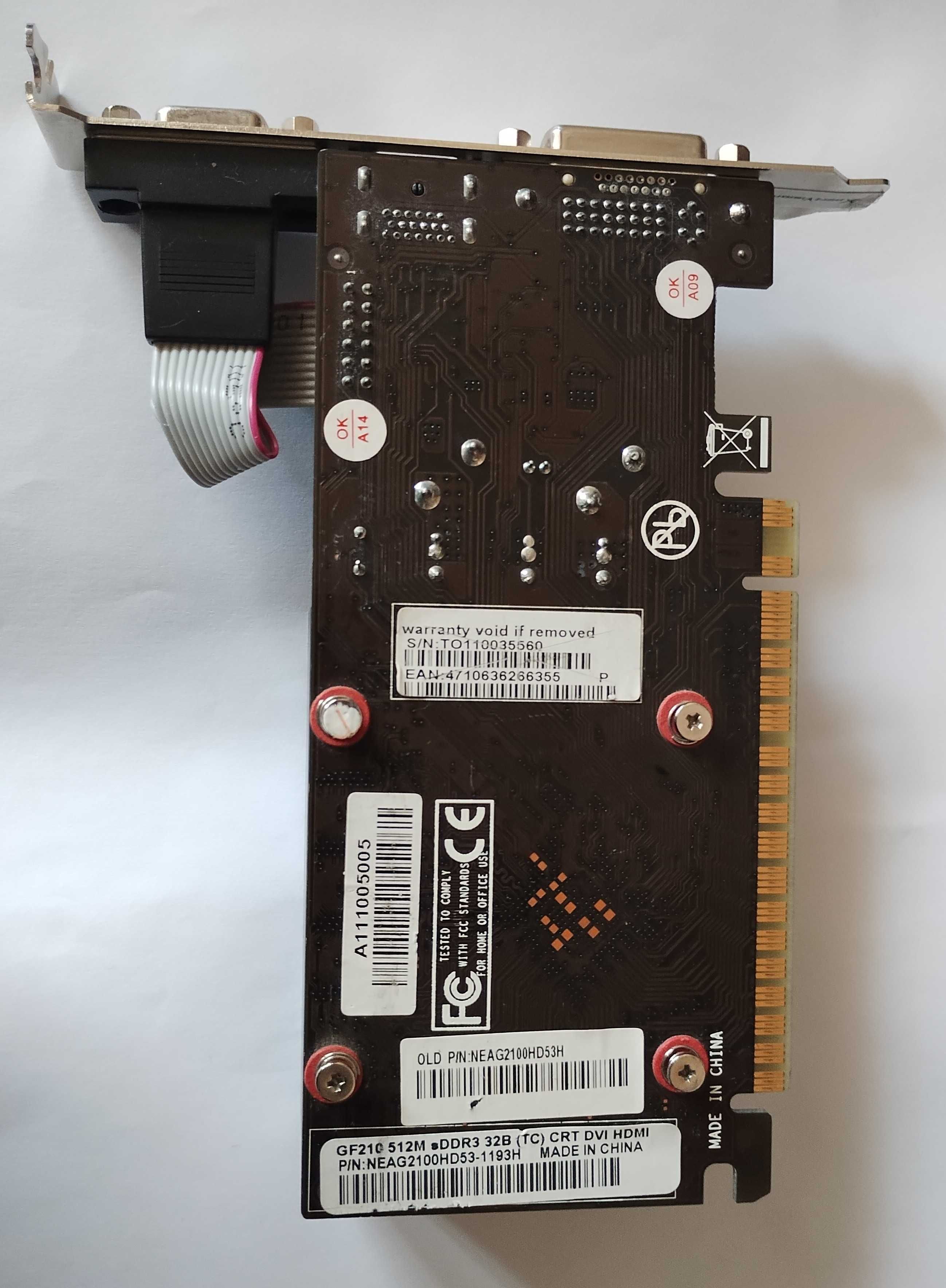 Placa video NVIDIA GeForce 210 512MB GDDR3 64-bit