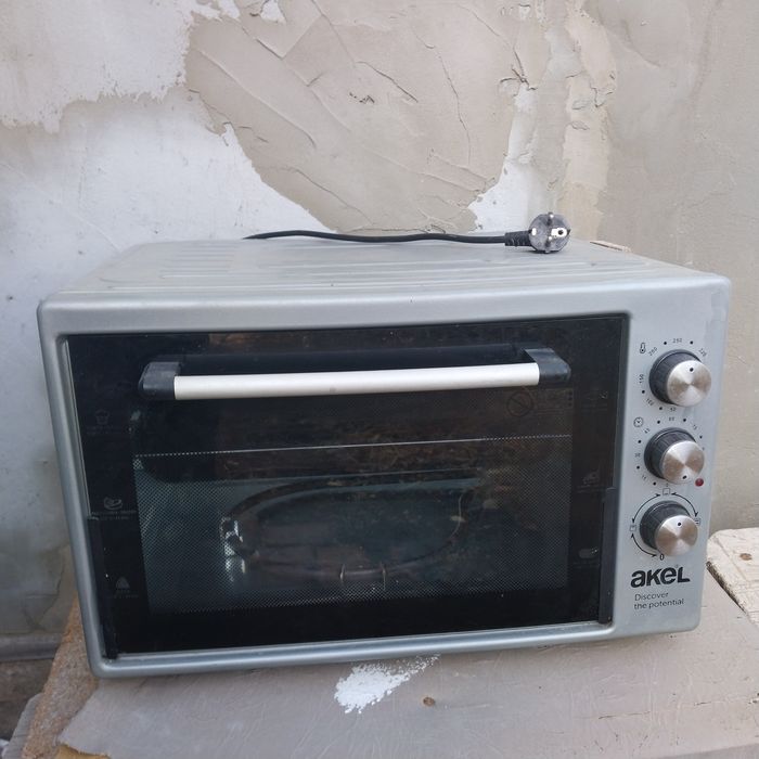 Мини-печь Akel, электрическая духовка, работает отлично