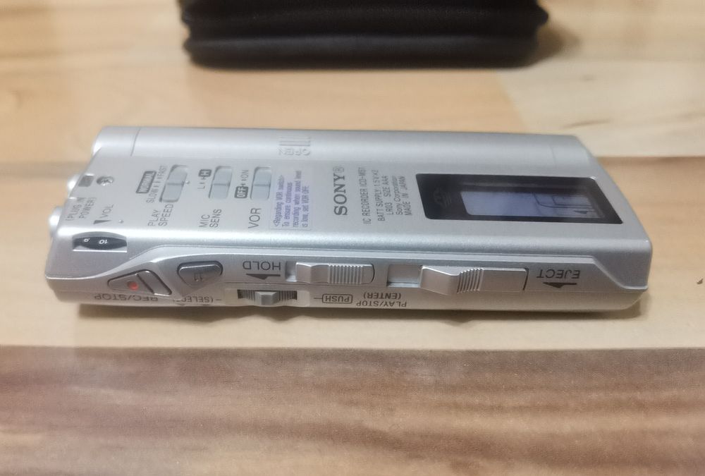 Reportofon profesional Sony ICD-MS1 voice recorder made in Japan