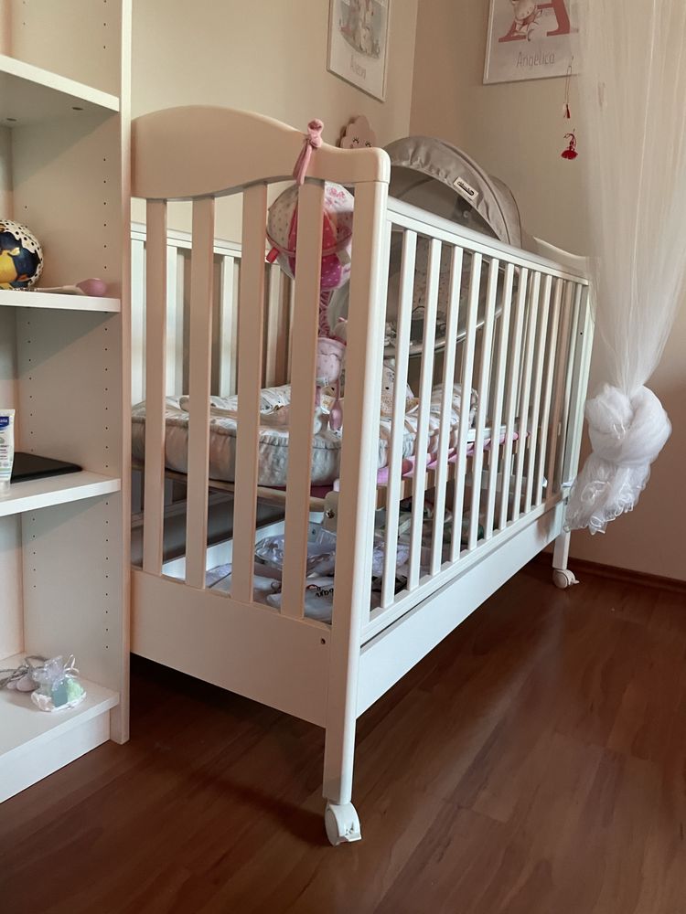 Дървена бебешка/ детска кошара Azzurra Design