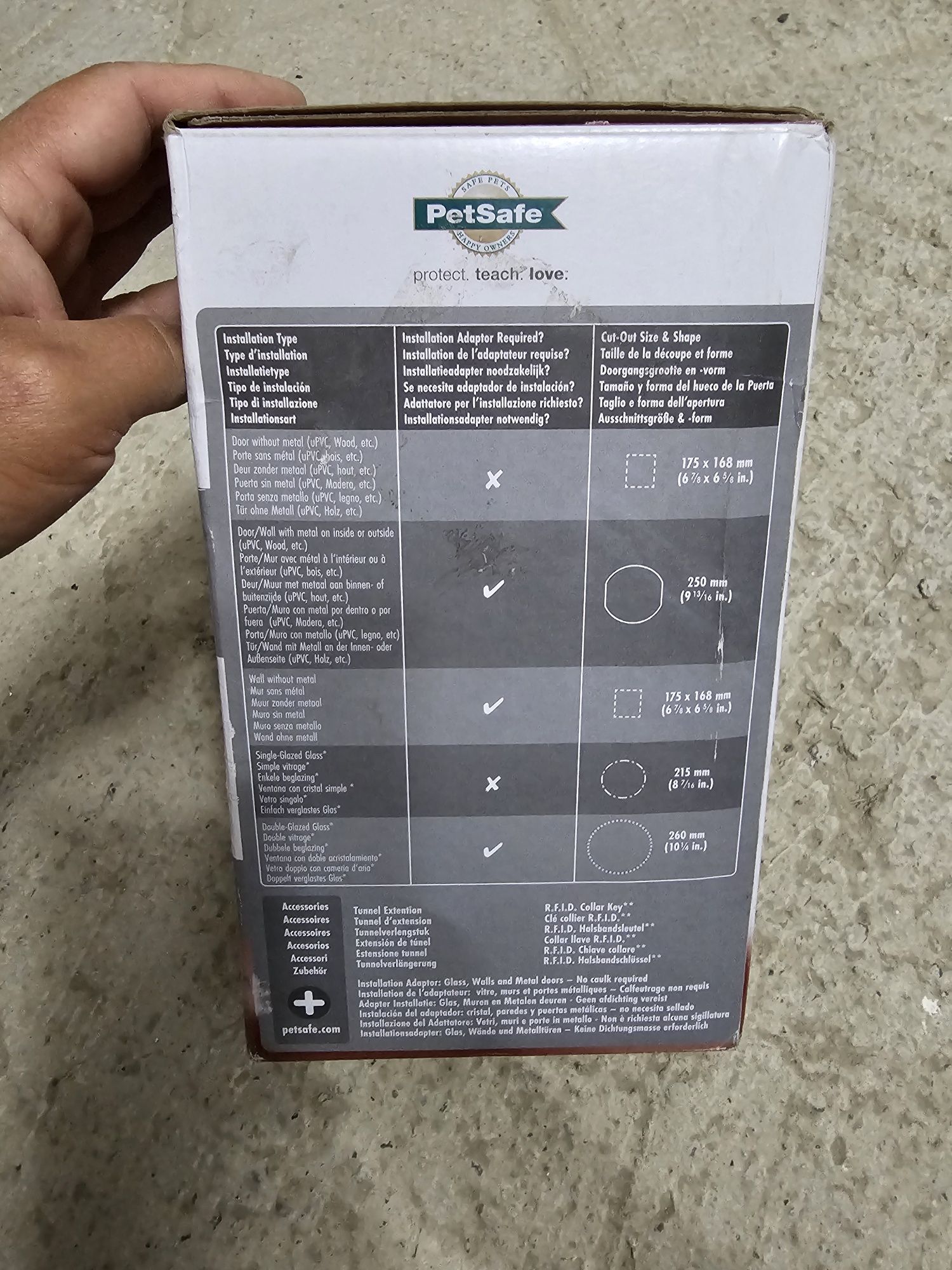 Usa pet safe cu citire chip pentru pisic