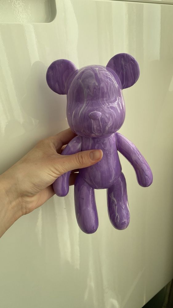 Fluid bear art мече флюид статуетка  боя