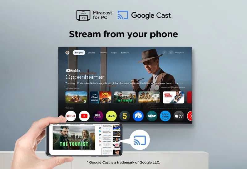 Телевизор TCL 55V6C 4K Ultra HD СМАРТ ТВ, Google TV