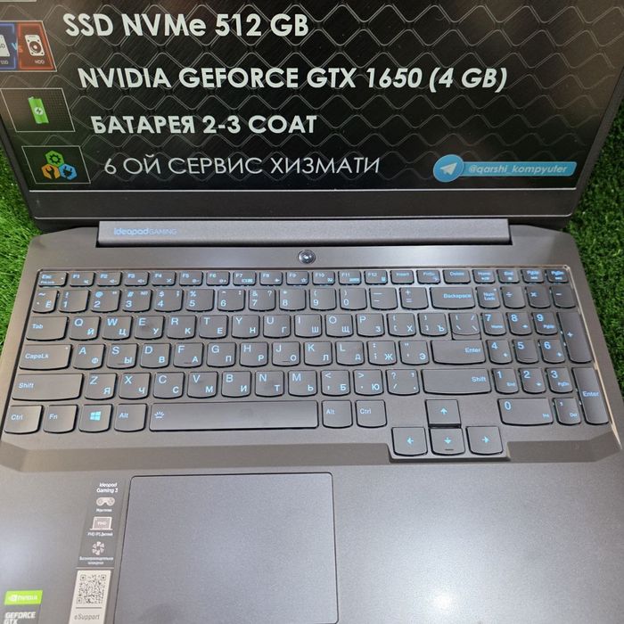 Lenovo gaming corei5 16gb  512gb Nvidia 4gb