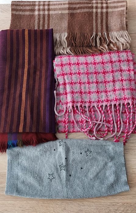 Дамски лот от 4бр.топли шалове есен/зима