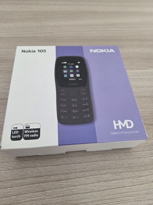 Телефон кнопочный Nokia 105 верифированный новый