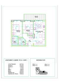 Apartament de 3 cam In Stadiul de Proiectare