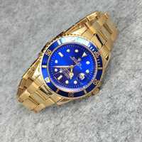 Ceas Rolex Gold/Blue Model Casual Luxury Sport Barbatesc