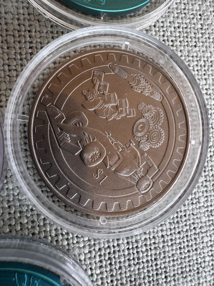1 Dolar Монети - 999 титан