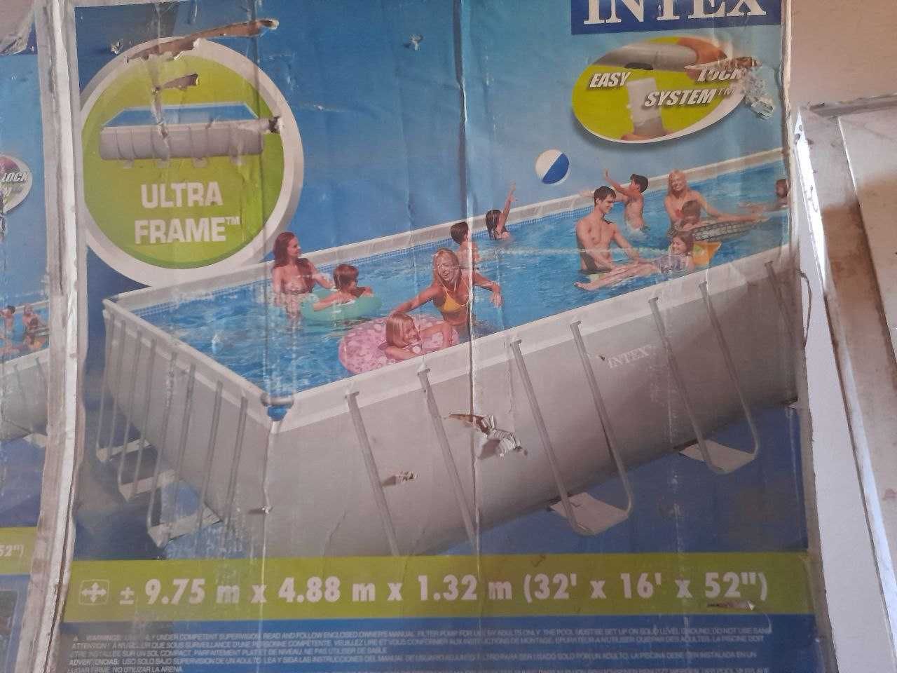 Продается Intex Бассейн каркасный 975 × 488 × 132 см --(10 х 5 метров)