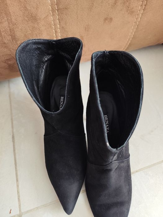 Ghete dama toc cui, piele, 39