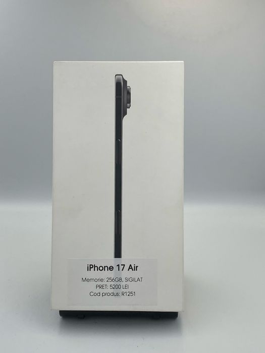 iPhone 17 Air - 256gb memorie, SIGILAT, 2 ani garantie