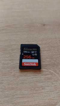 Card SD Sandisk Extreme Pro, 256gb, 170mb/s