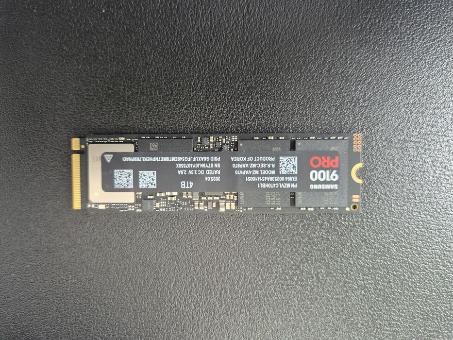 SSD 4TB Samsung 9100 Pro pcie 5.0, nou, original
