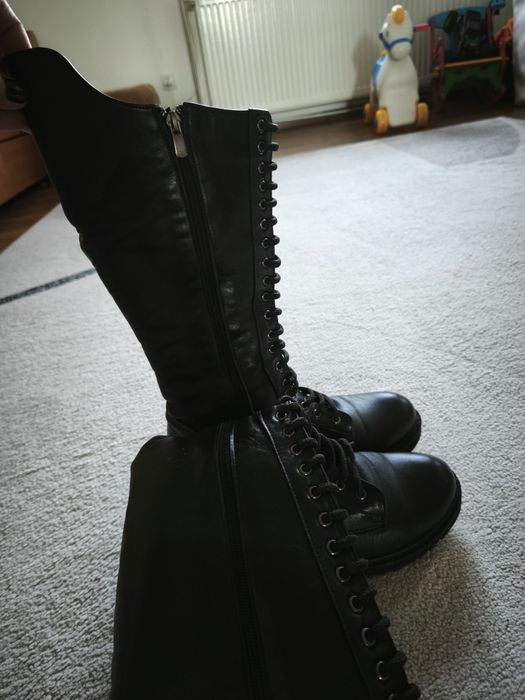 Дамски боти Aldo естествена кожа и високи дамски кубинки ест.кожа