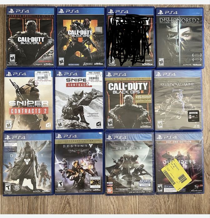 Диски ps4 в отличном состоянии срочно