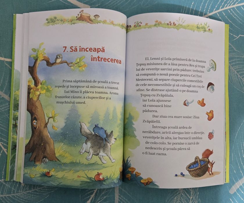 Carte ptr.copii "Școala din Pădure. Un nou coleg" - stare ca Nouă!