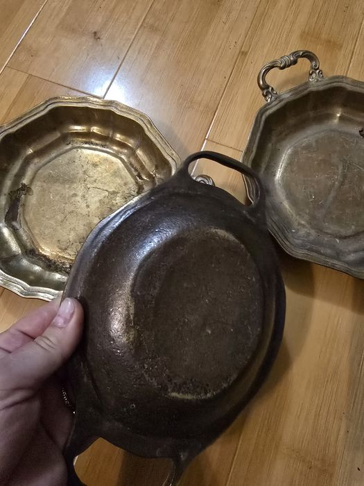 Lot 3  tavi realizate din bronz masiv