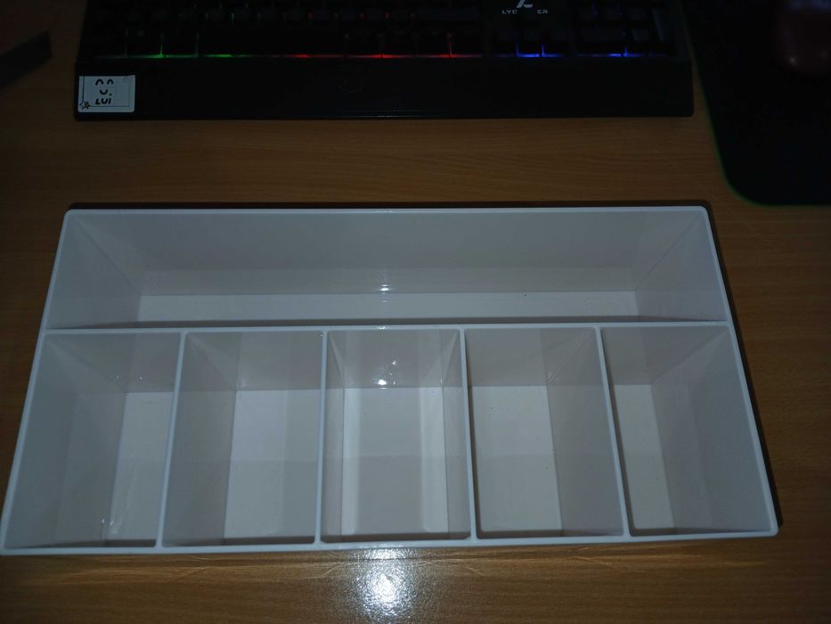 Organizator mDesign 6 compartimente, baie/bucatarie, bej
