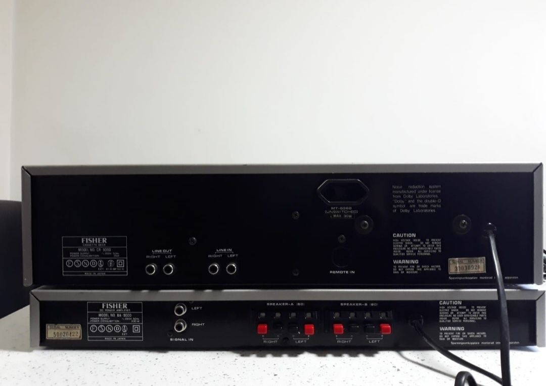 Amplificator și casetofon deck Fisher 9000