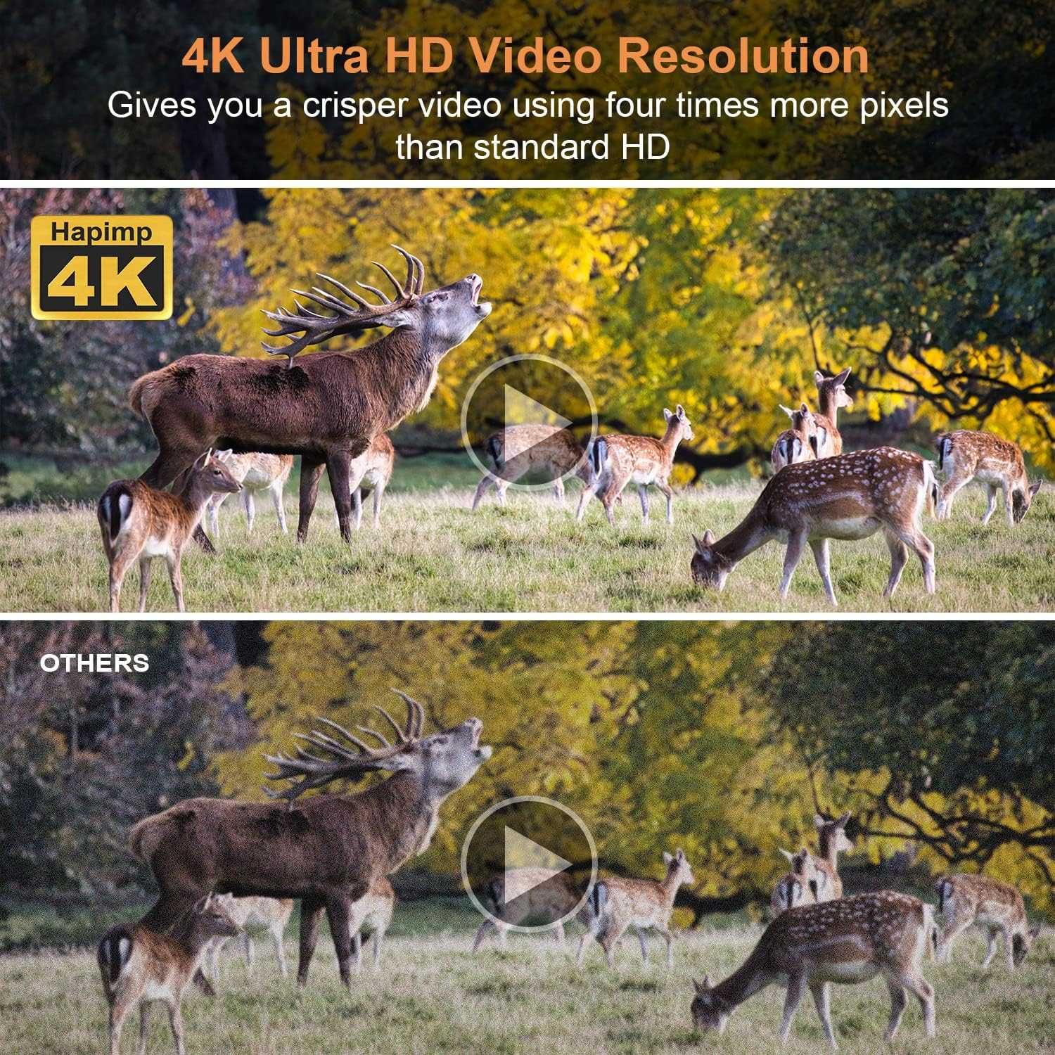 Ловна камера Wifi Hapimp PH810W- 4K 48MP с 32 GB карта подарък
