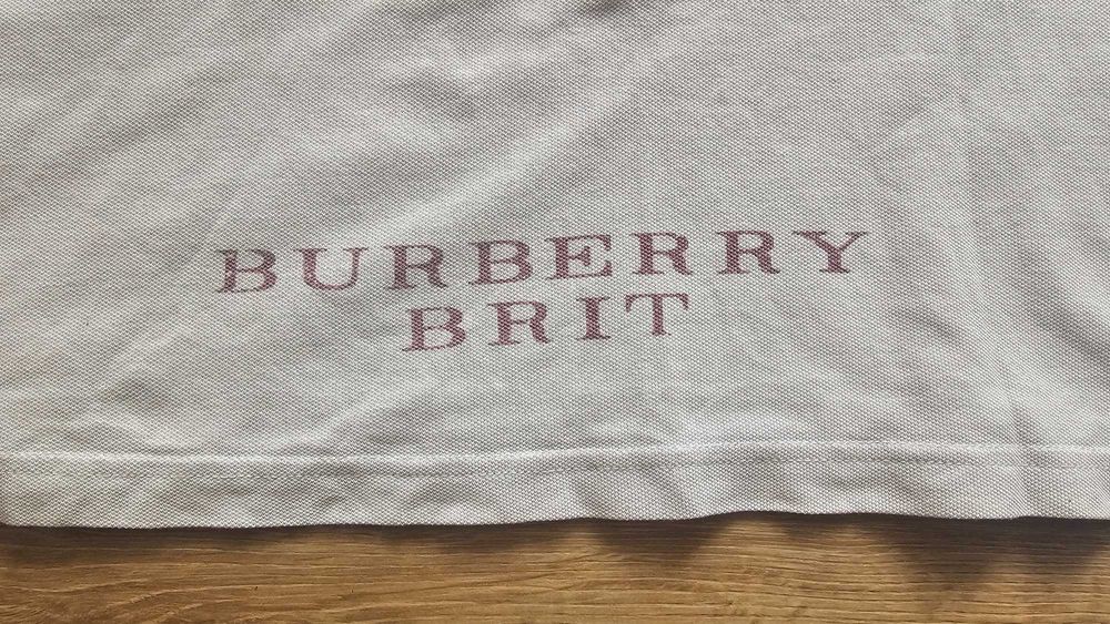 Tricou polo Burberry Brit ,marimea XL  crem