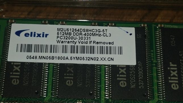 Оперативка 512MB DDR 400 Mhz